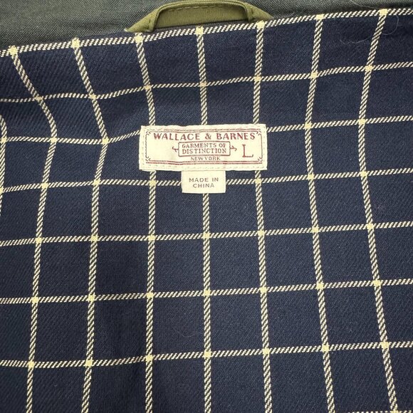 Wallace & Barnes J Crew men's large workwear utility corduroy lined green parka - Picture 4 of 12